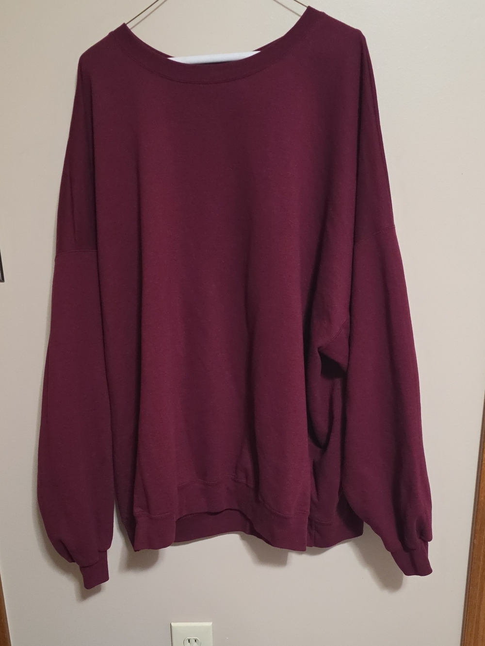 Hanes Burgundy Crewneck Sweatshirt